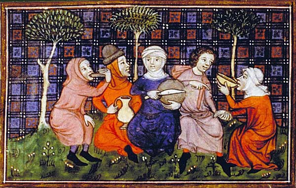 A group of peasants